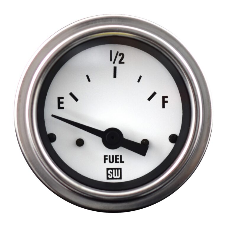 Deluxe™ Fuel Level Gauge 82303WHT Stewart Warner