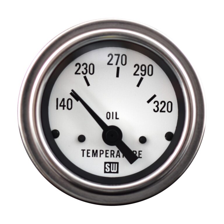 Deluxe™ Oil Temperature Gauge 82308WHT Stewart Warner